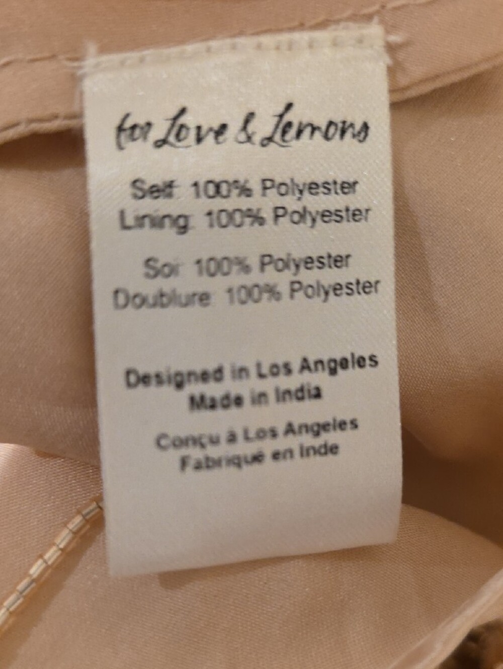 NEW $689 FOR LOVE AND LEMONS CAPRI BEADED MINI DRESS SIZE 0 - Picture 12 of 12